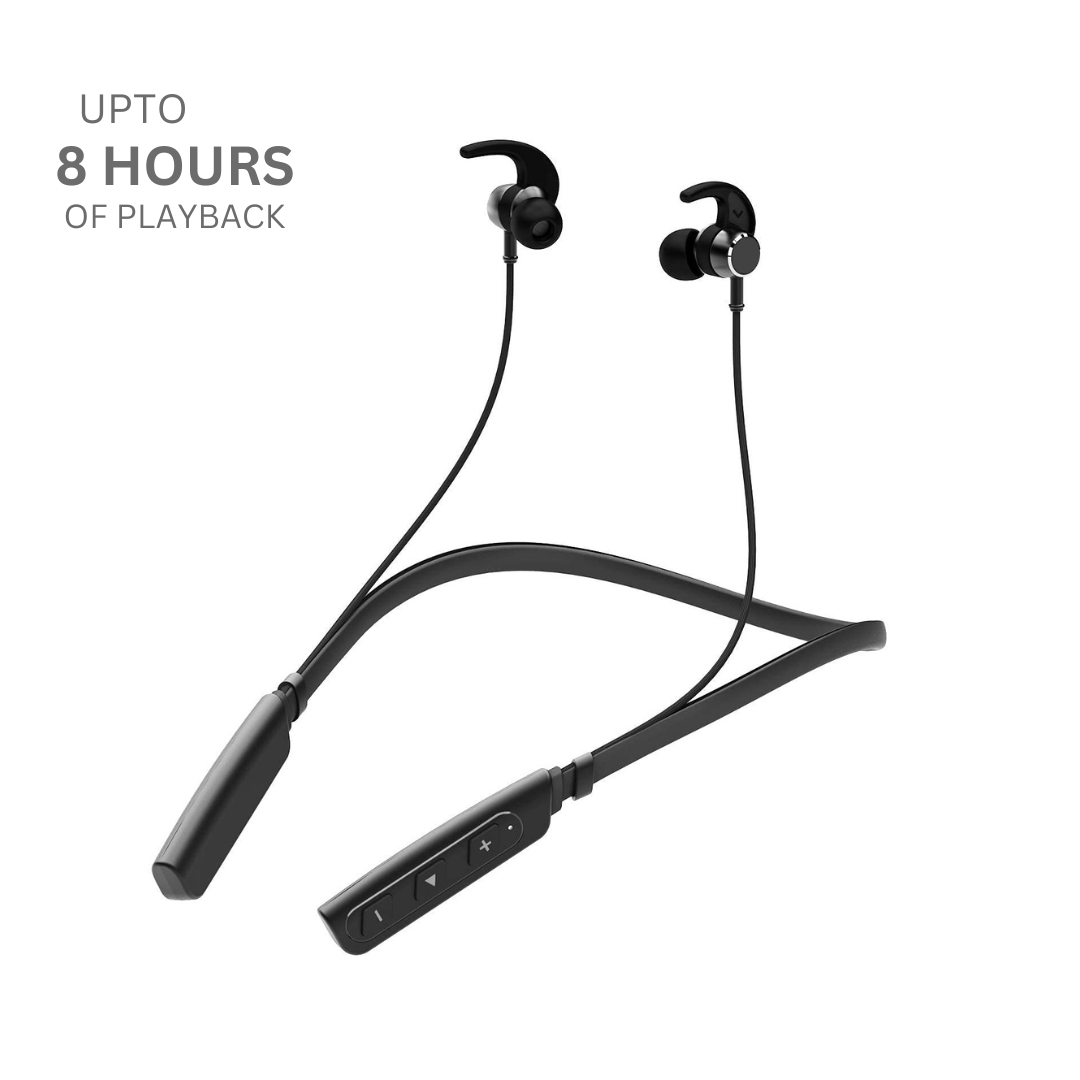 1 icall Rockerz 235 Wireless Up to 8 Hours Playtime for Running, Gyming & Travelling Neckband Bluetooth Headset (In the Ear) - Image 1