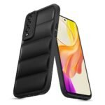 icall Puffer Case Camera Protection Soft Back Cover for Vivo Y20 | Vivo Y20i - Black