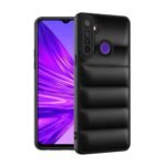 icall Puffer Case Camera Protection Soft Back Cover for Realme 5 | Realme 5s | Realme 5i | Narzo 10 - Black