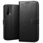 icall Shock Proof Flip Cover Back Case Cover for Oneplus Nord CE 5G (Flexible | Leather Finish | Card Pockets Wallet & Stand