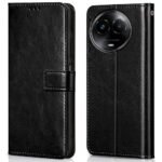 icall Shock Proof Flip Cover Back Case Cover for Realme Narzo 60X 5G | Realme 11 5G | Realme 11X 5G | Realme C67 5G (Flexible | Leather Finish | Card Pockets Wallet & Stand