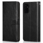 icall Shock Proof Flip Cover Back Case Cover for Samsung M52 5G (Flexible | Leather Finish | Card Pockets Wallet & Stand