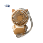 icall Powerful Rechargeable Mini LD10 Fan (3 Speed) modes Build-in Rechargeable Battery with Table Holder for Home, Makeup, Office, Indoor, Outdoor, Travel Rechargeable Fan